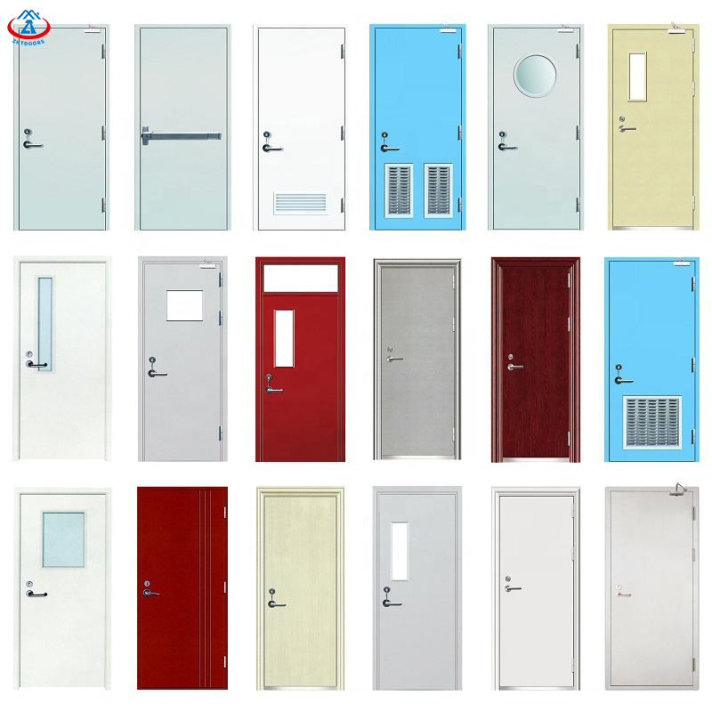 ทนไฟได้ 45 นาที Flush Galvanized Fireproof Doors-ZTFIRE Door- Fire Door, Fireproof Door, Fire rated Door, Fire Resistant Door, Steel Door, Metal Door, Exit Door