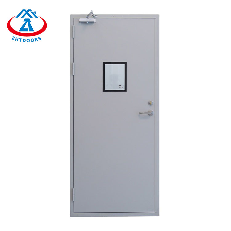 60分間の耐火性亜鉛メッキ耐火ドア-ZTFIREドア-防火ドア、耐火ドア、耐火ドア、耐火ドア、スチールドア、金属ドア、出口ドア