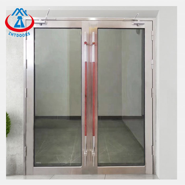 Fire Rated Escape Aluminium Material Fireproof Safety Glass Door-ZTFIRE දොර- ගිනි දොර, ගිනි ආරක්ෂණ දොර, ගිනි නිවන දොර, ගිනි ප්‍රතිරෝධී දොර, වානේ දොර, ලෝහ දොර, පිටවීමේ දොර