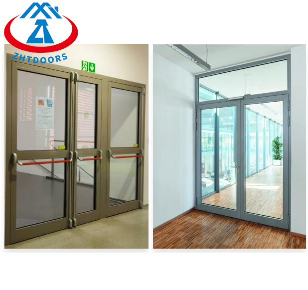 Kereskedelmi belső vagy külső alumínium tűzálló üvegajtó - ZTFIRE ajtó - tűzálló ajtó, tűzálló ajtó, tűzálló ajtó, tűzálló ajtó, acél ajtó, fém ajtó, kijárati ajtó