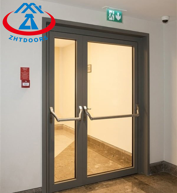 Fire Exit Door With Glass-ZTFIRE Door- Fire Door,Fireproof Door,Fire rated Door,Fire Resistant Door,Steel Door,Metal Door,Exit Door