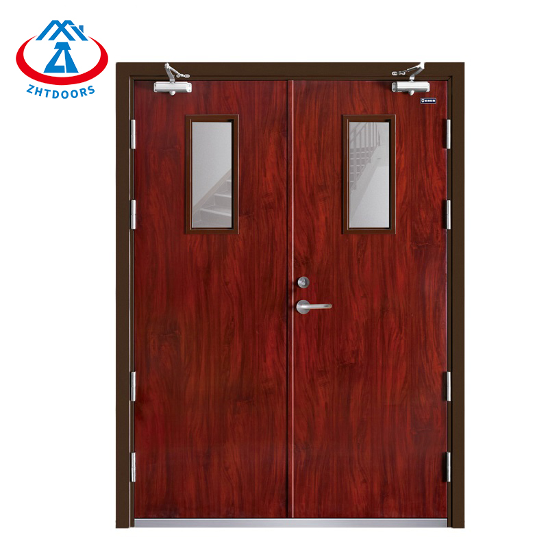 UL Listed Wooden 3 Panel Fire Door-ZTFIRE Door- Fire Door,Fireproof Door,Fire rated Door,Fire Resistant Door,Steel Door,Metal Door,Exit Door