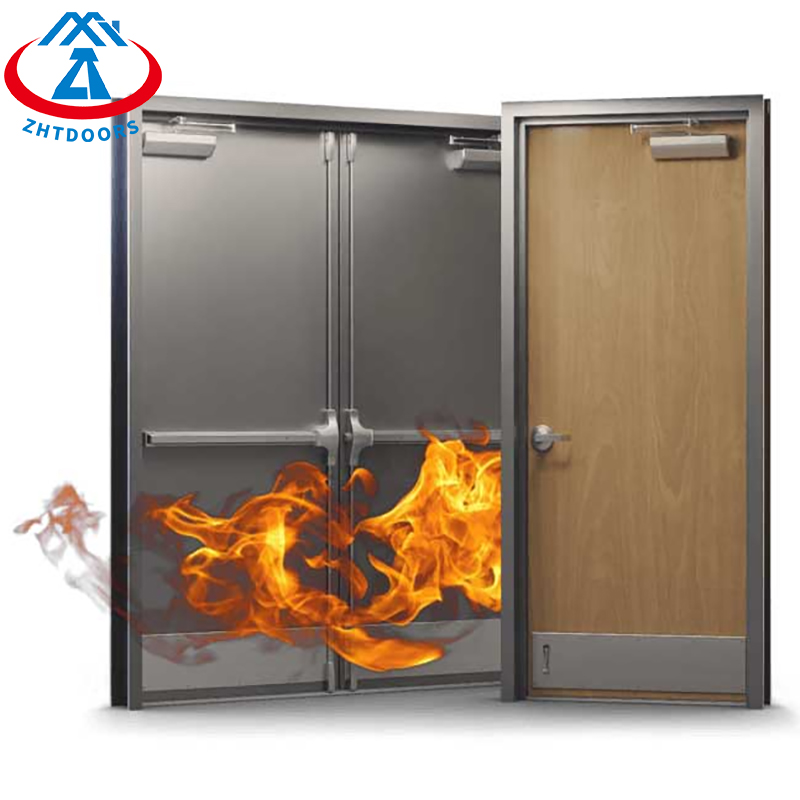 Fire Rated Double Door-ZTFIRE Door- Fire Door,Fireproof Door,Fire rated Door,Fire Resistant Door,Steel Door,Metal Door,Exit Door